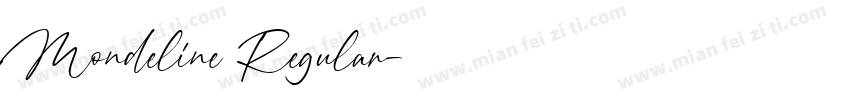 Mondeline Regular字体转换